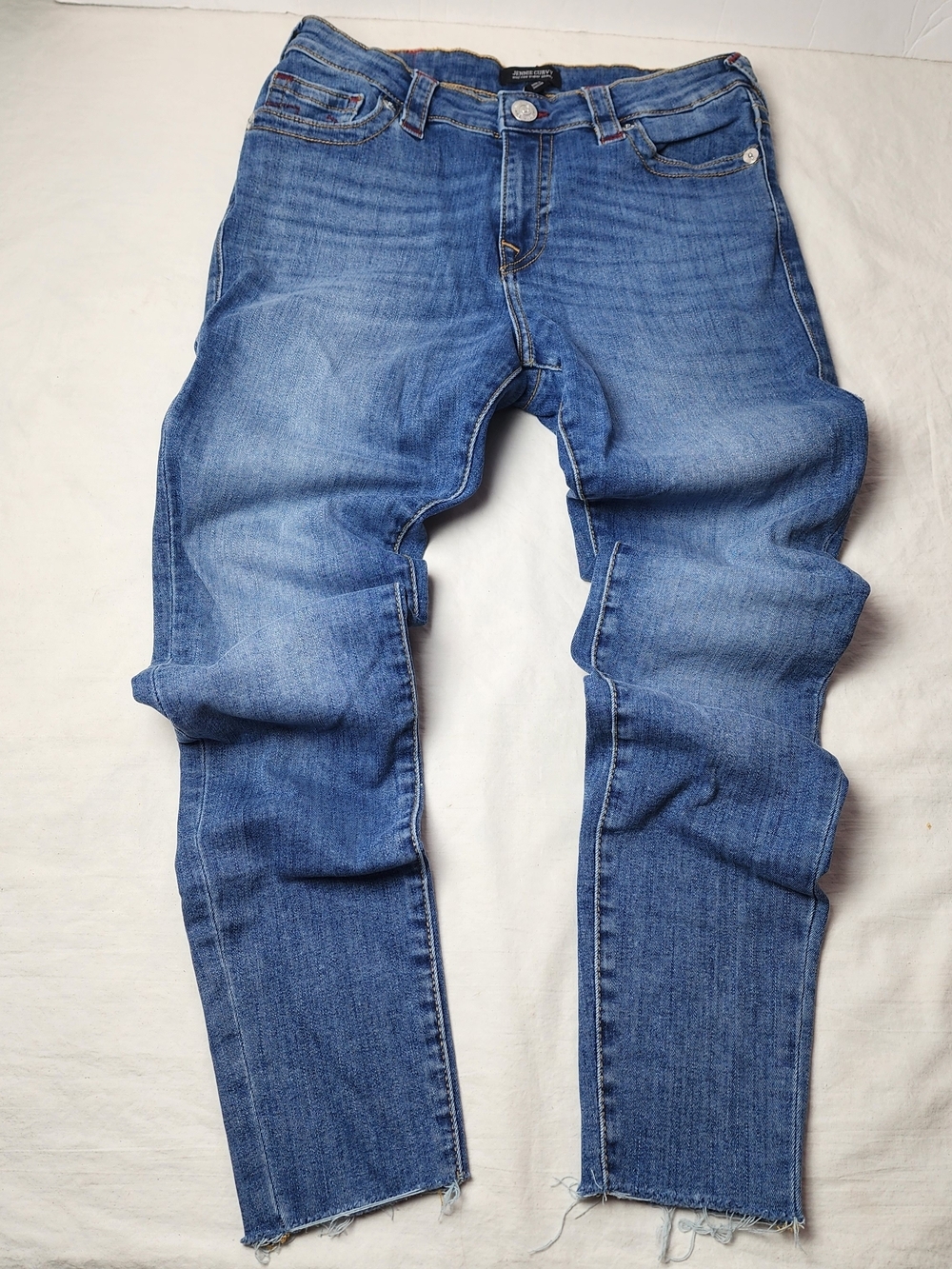 True Religion Jennie Curvy Mid-rise Super Skinny Jeans Red Stitching 29 - Picture 4 of 8